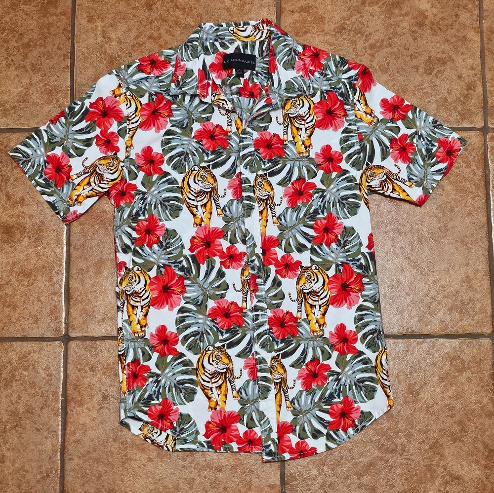 No Boundaries Men's Hawaiian Shirt